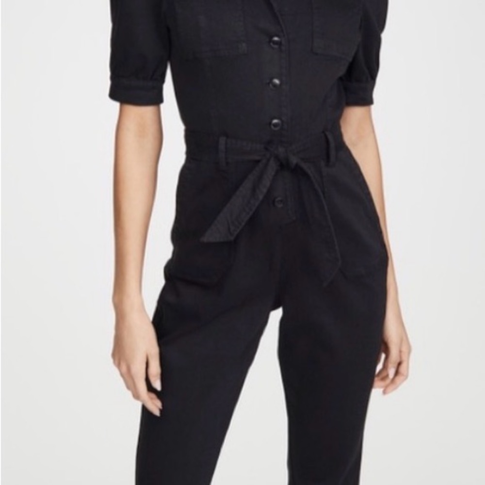 PAIGE Black Tie-Waist Jumpsuit